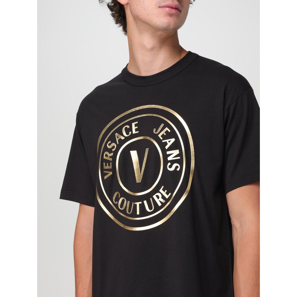 Versace Jeans Black Cotton T-Shirt