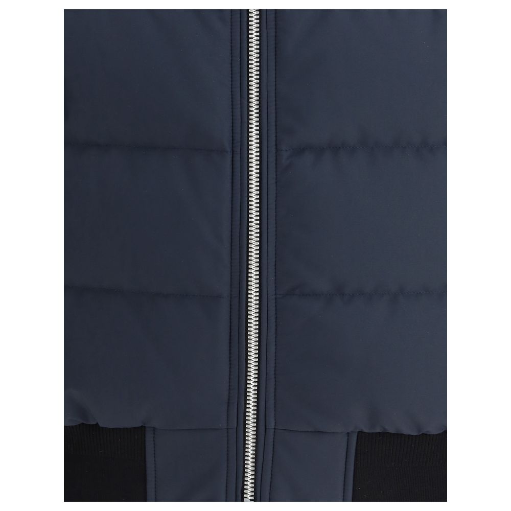 Moose Knuckles Blue Polyester Bomber