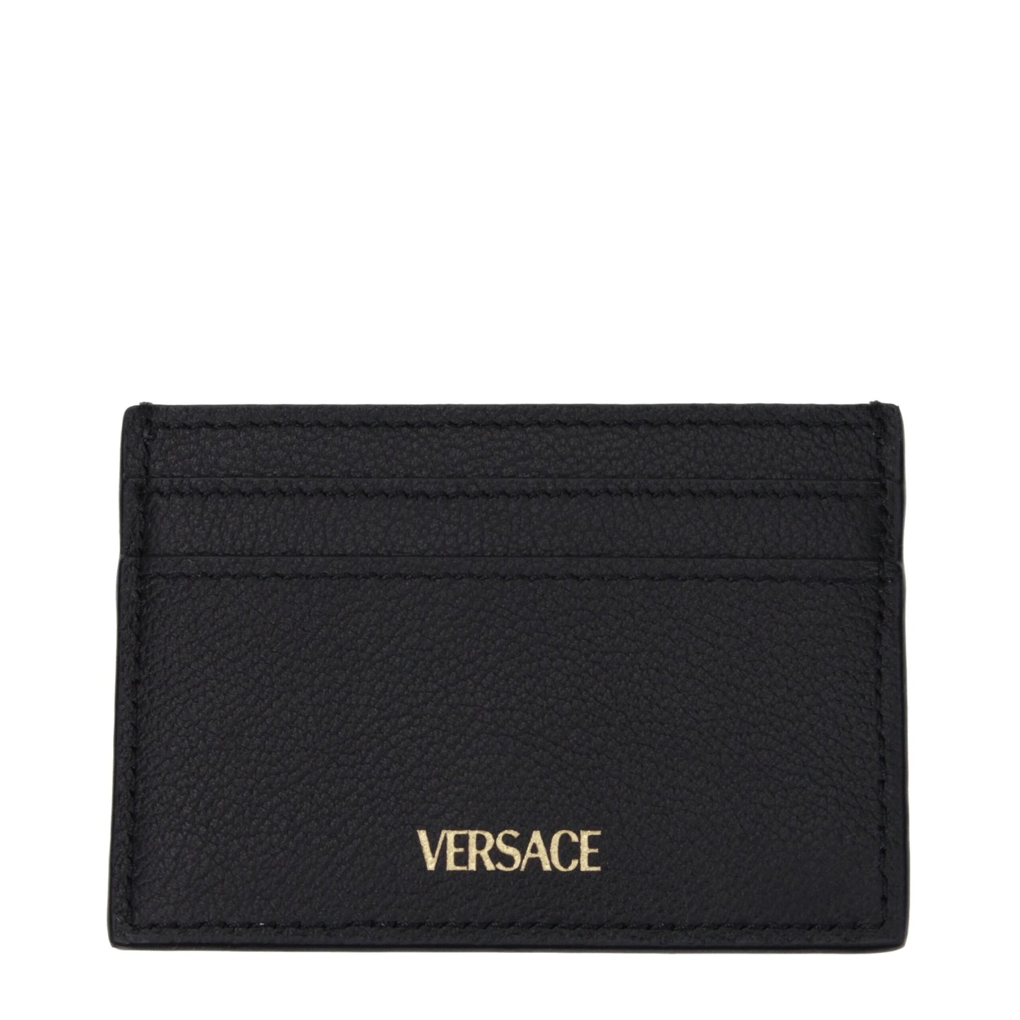 Versace Black Leather Cardholder