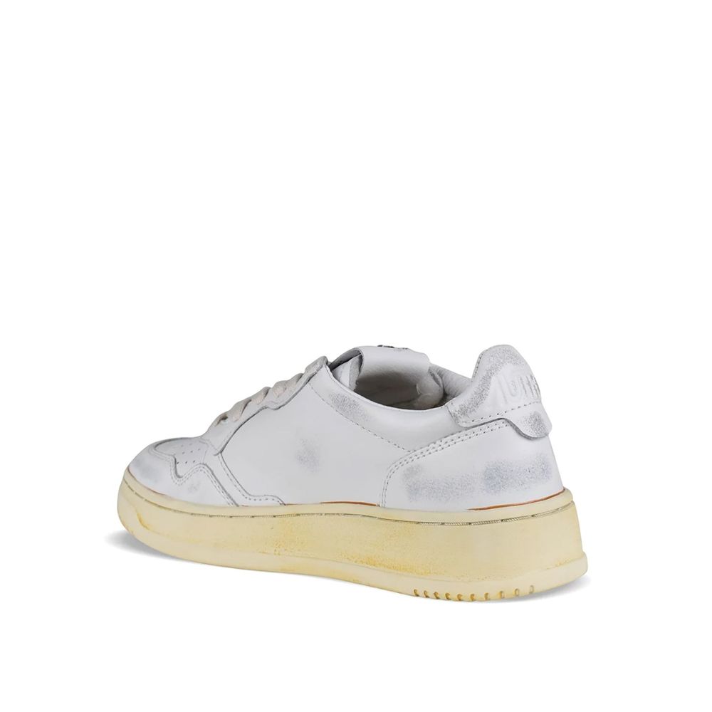 Autry White Leather Low Top Sneakers