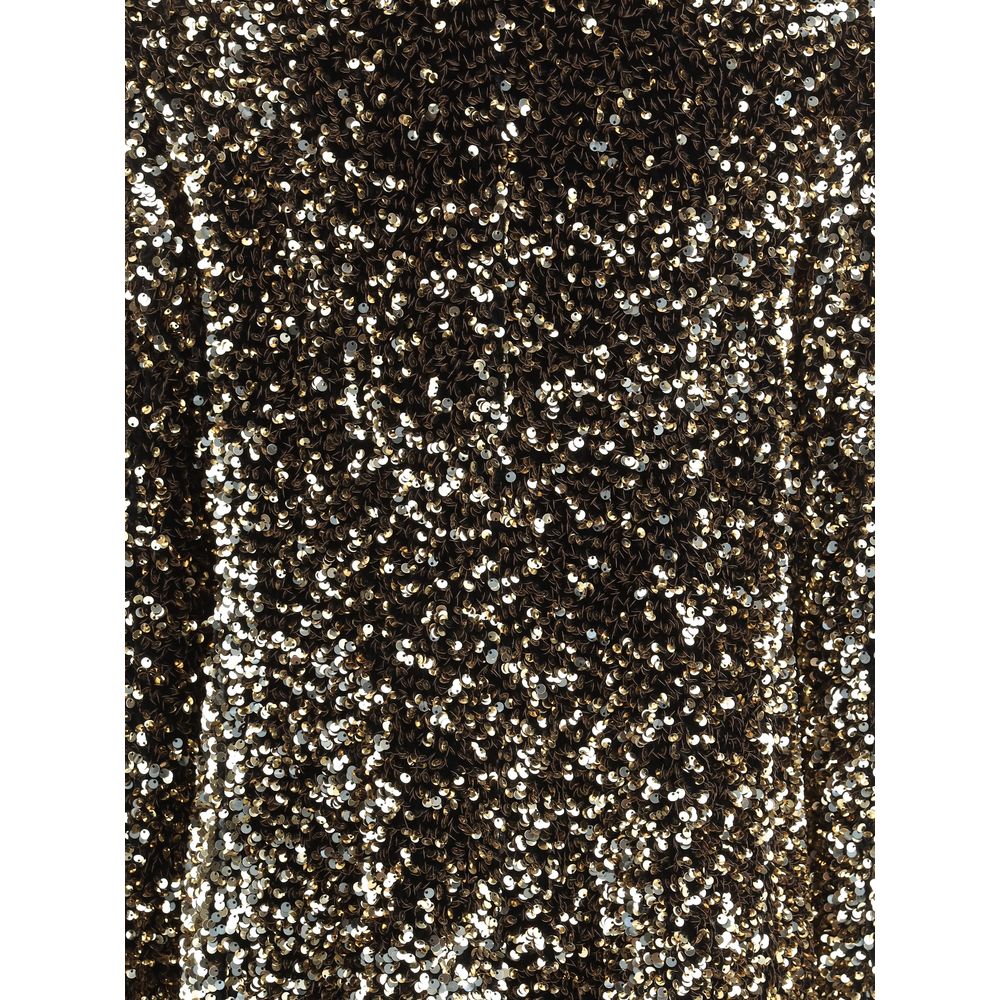 Ella Gold Polyester Blazer