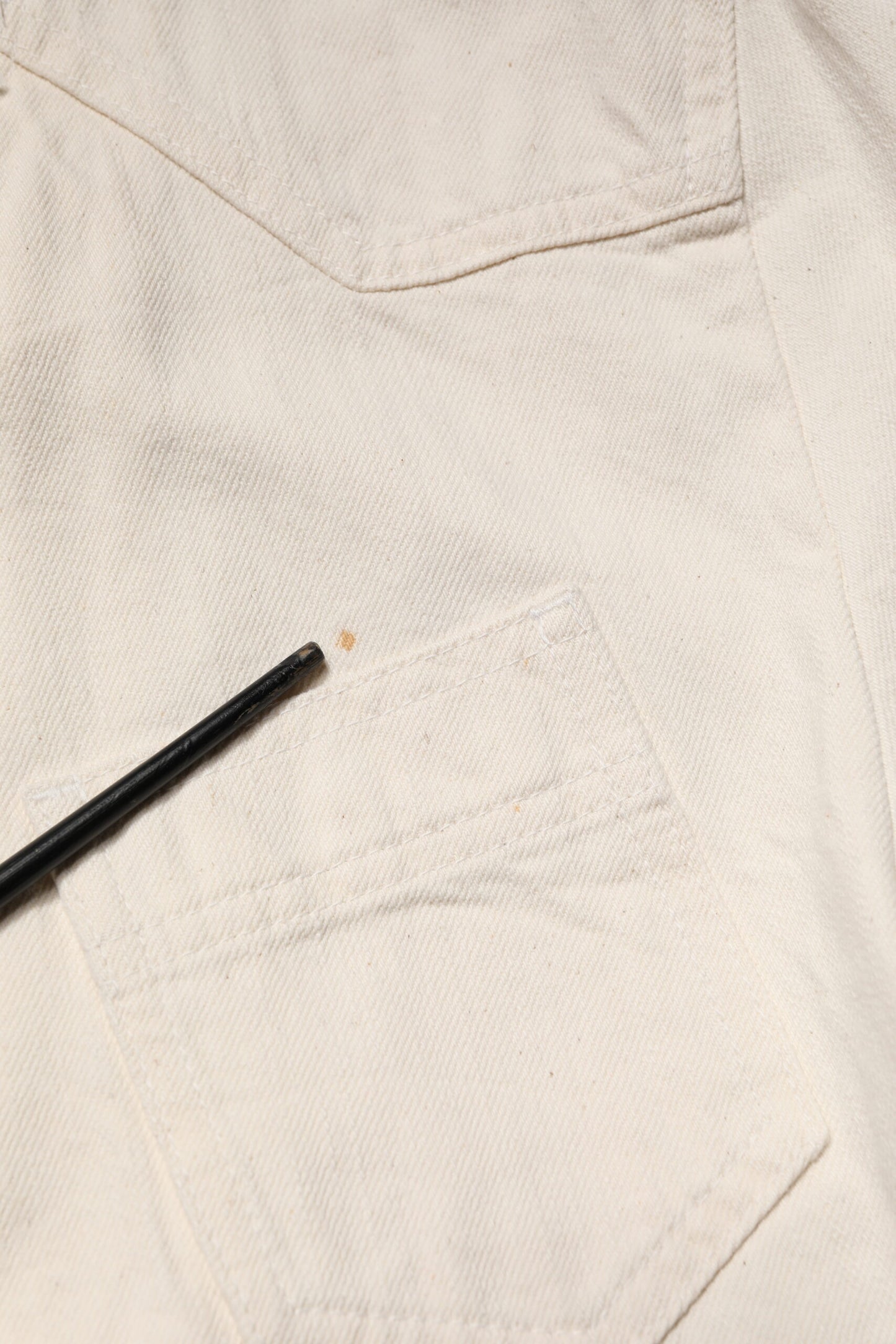 Dolce & Gabbana Off White Cotton Full Zip Denim Men Blouson Jacket