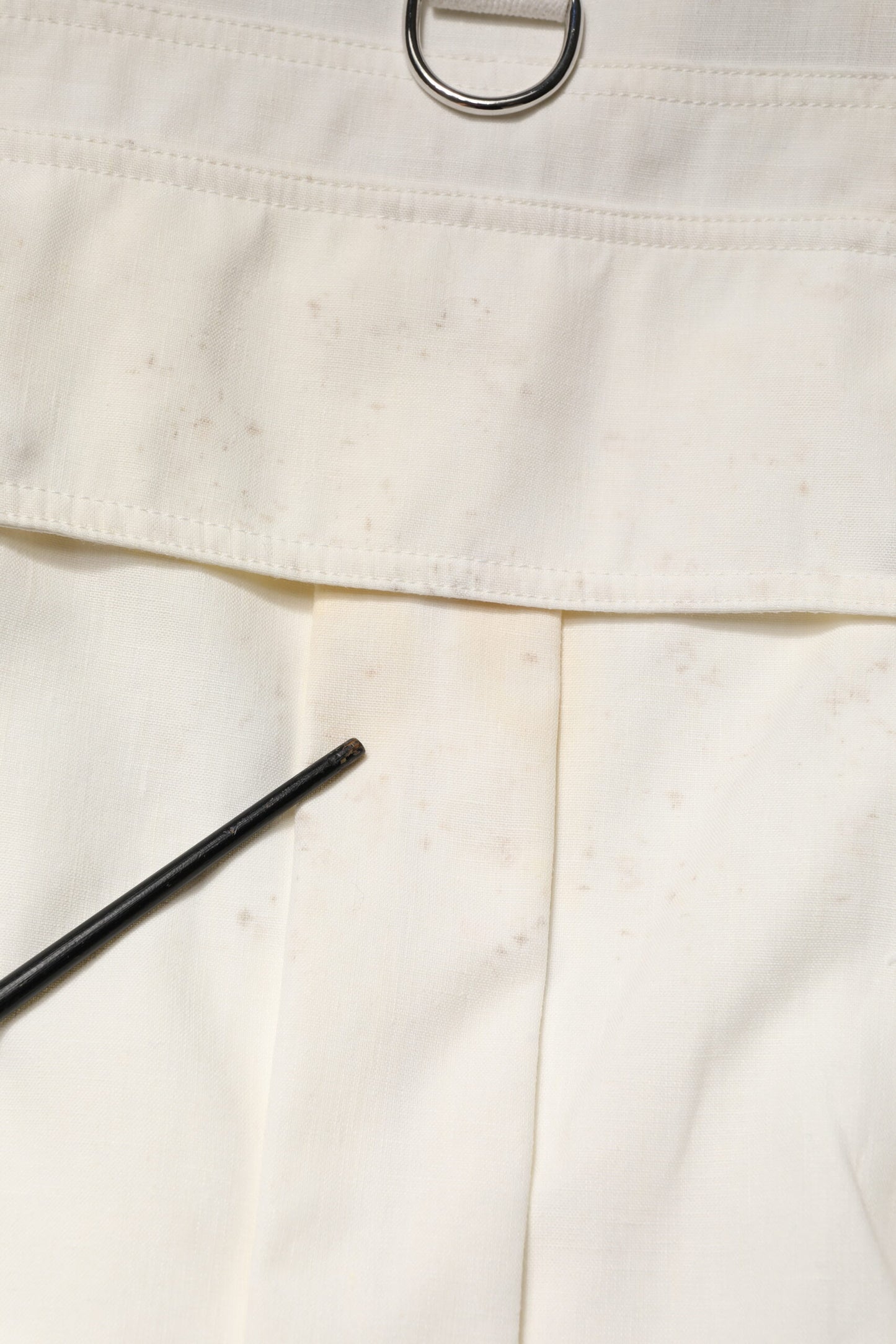 Dolce & Gabbana White Cotton Cargo Men Vest Coat Jacket