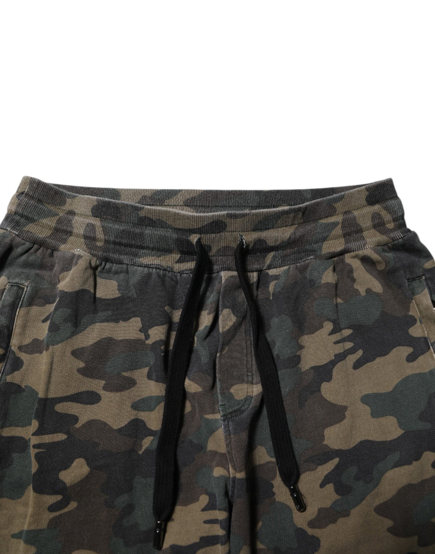 Dolce & Gabbana Brown Camouflage Cotton Jogger Trouser Pants