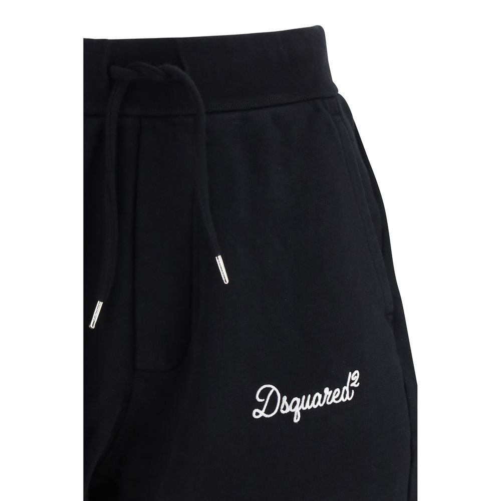 Dsquared² Black Cotton Bermuda Shorts