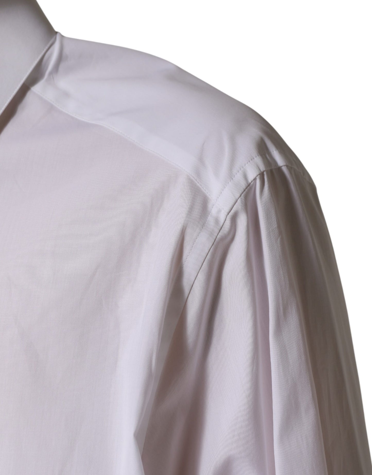 Dolce & Gabbana White SARTORIA Cotton Collared Dress Shirt