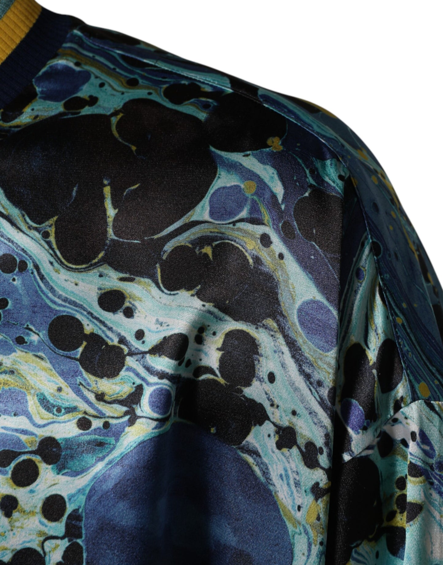 Dolce & Gabbana Multicolor Marble Print Pullover Sweater