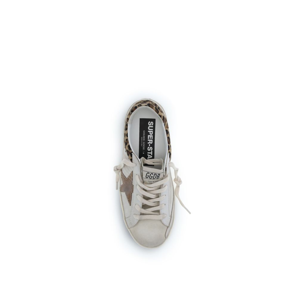 Golden Goose White Calf Leather Bos Taurus Low Top Sneakers