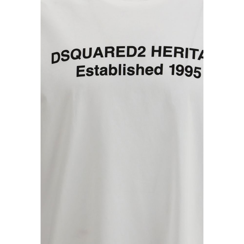 Dsquared² White Cotton T-Shirt