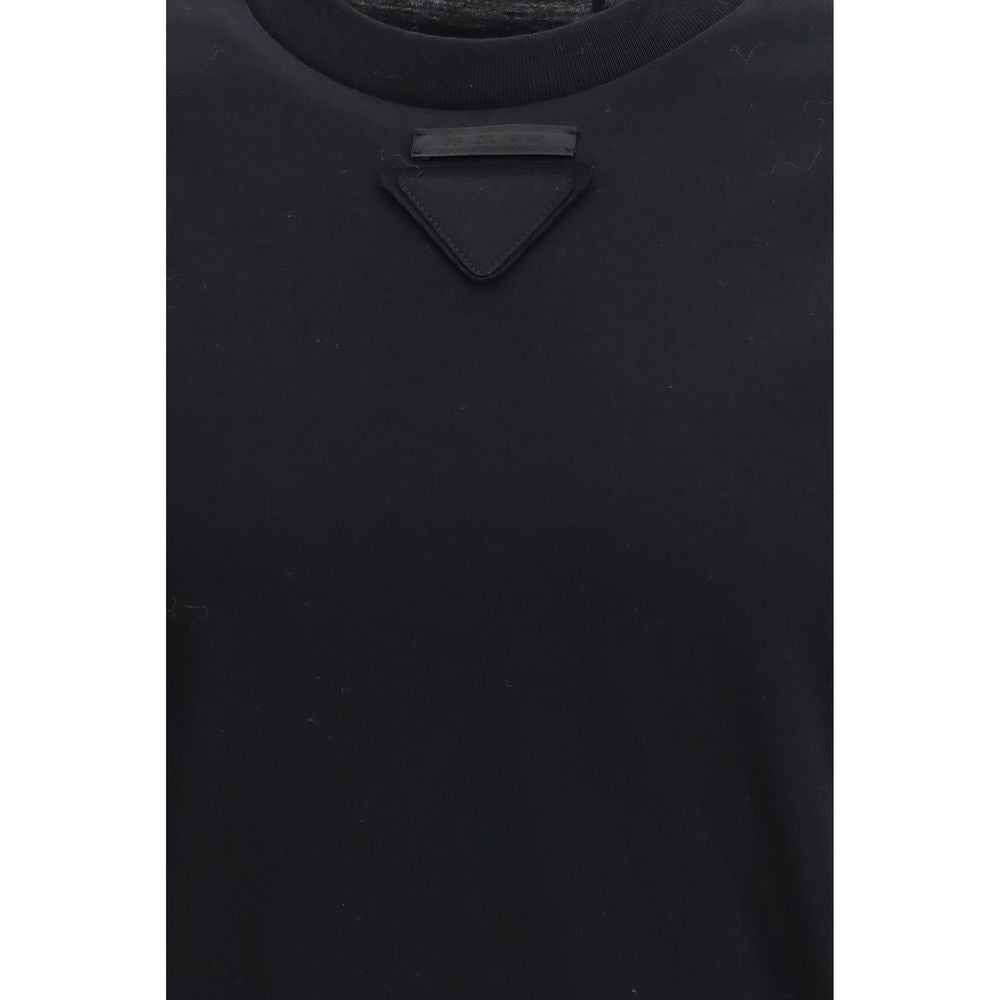 Prada Black Cotton T-Shirt