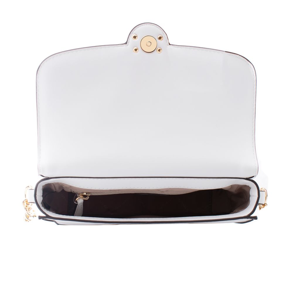 Michael Kors White Canvas Shoulder Bag