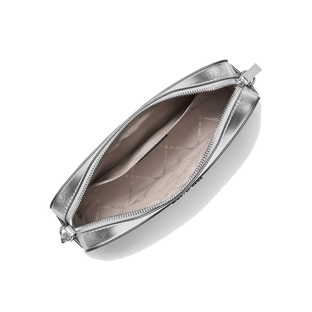 Michael Kors Gray Canvas Crossbody Bag