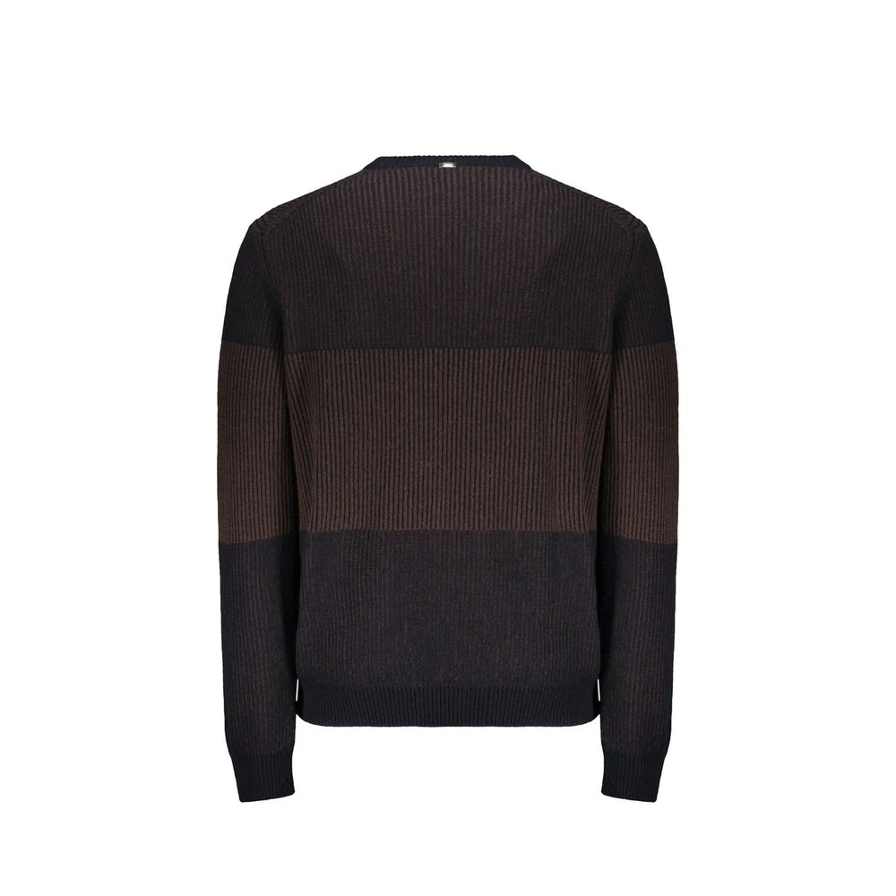 Herno Blue Wool Sweatshirt