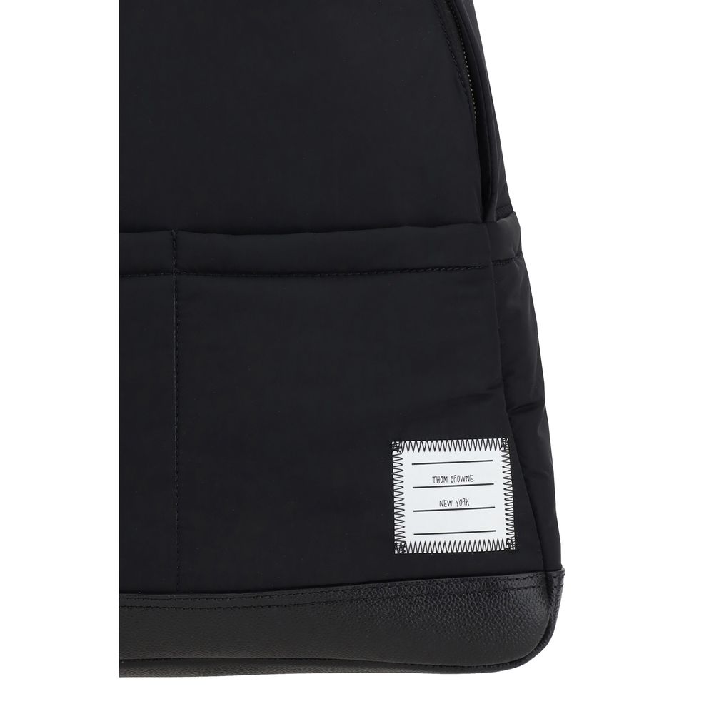 Thom Browne Black Polyester Backpack