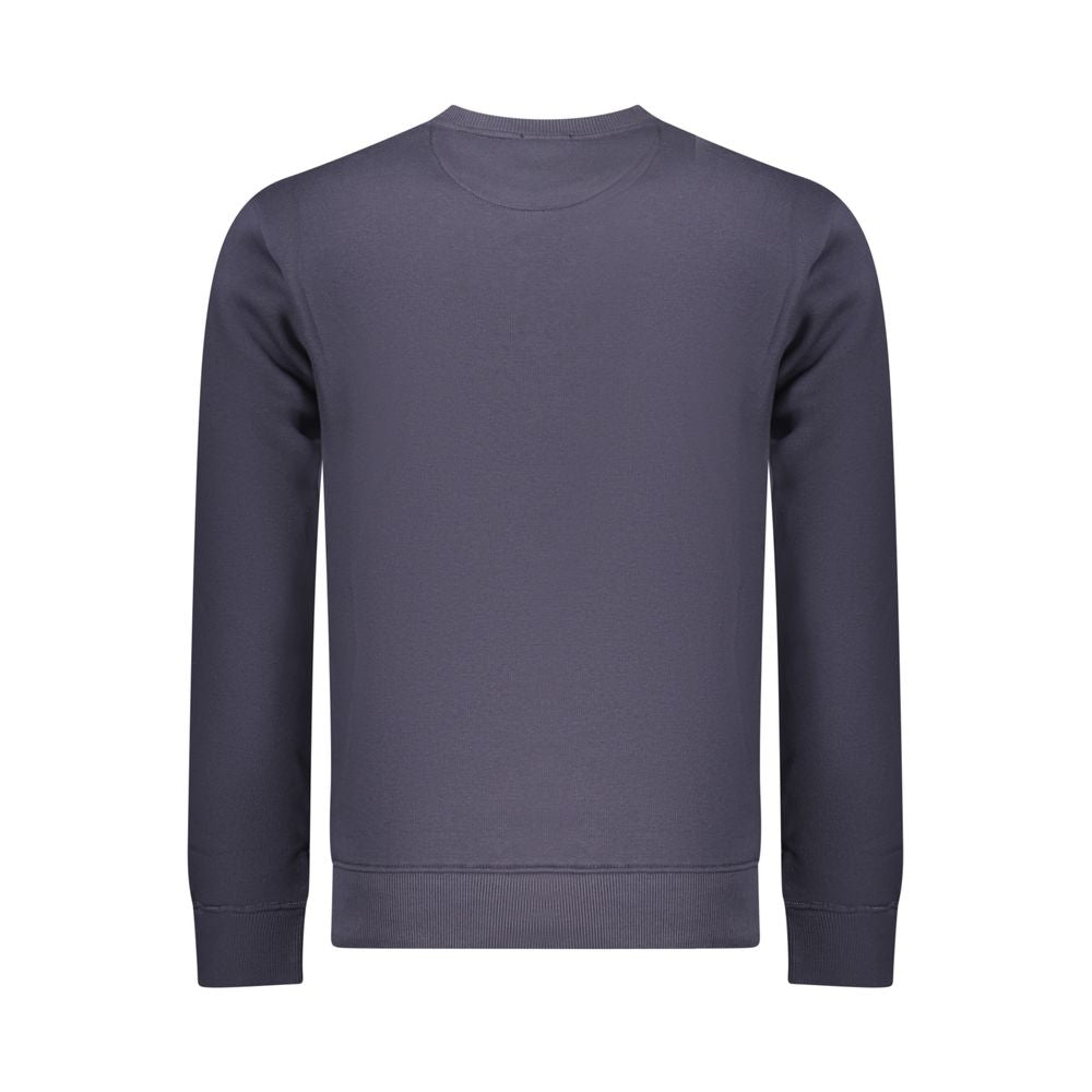 Coveri Moving Blue Cotton Men Sweatshirt