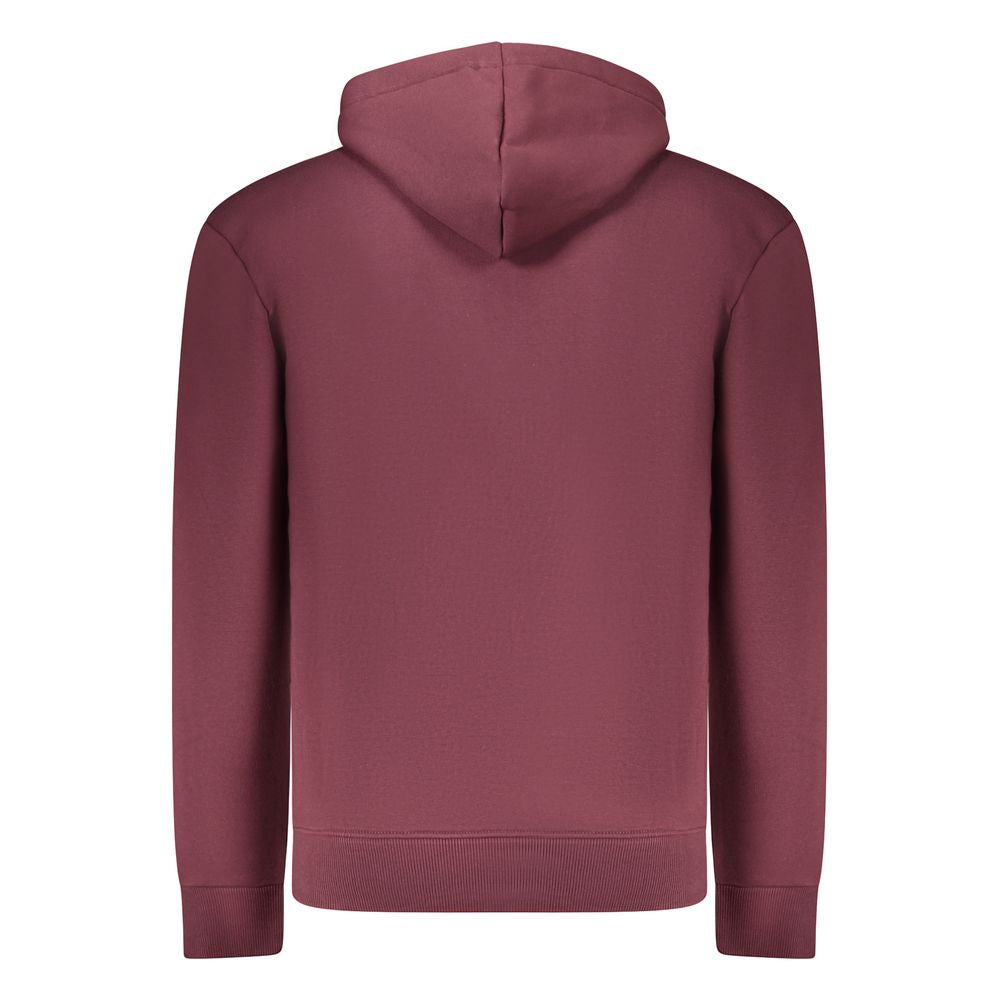 Coveri Moving Red Cotton Men's Hooded Sweatshirt