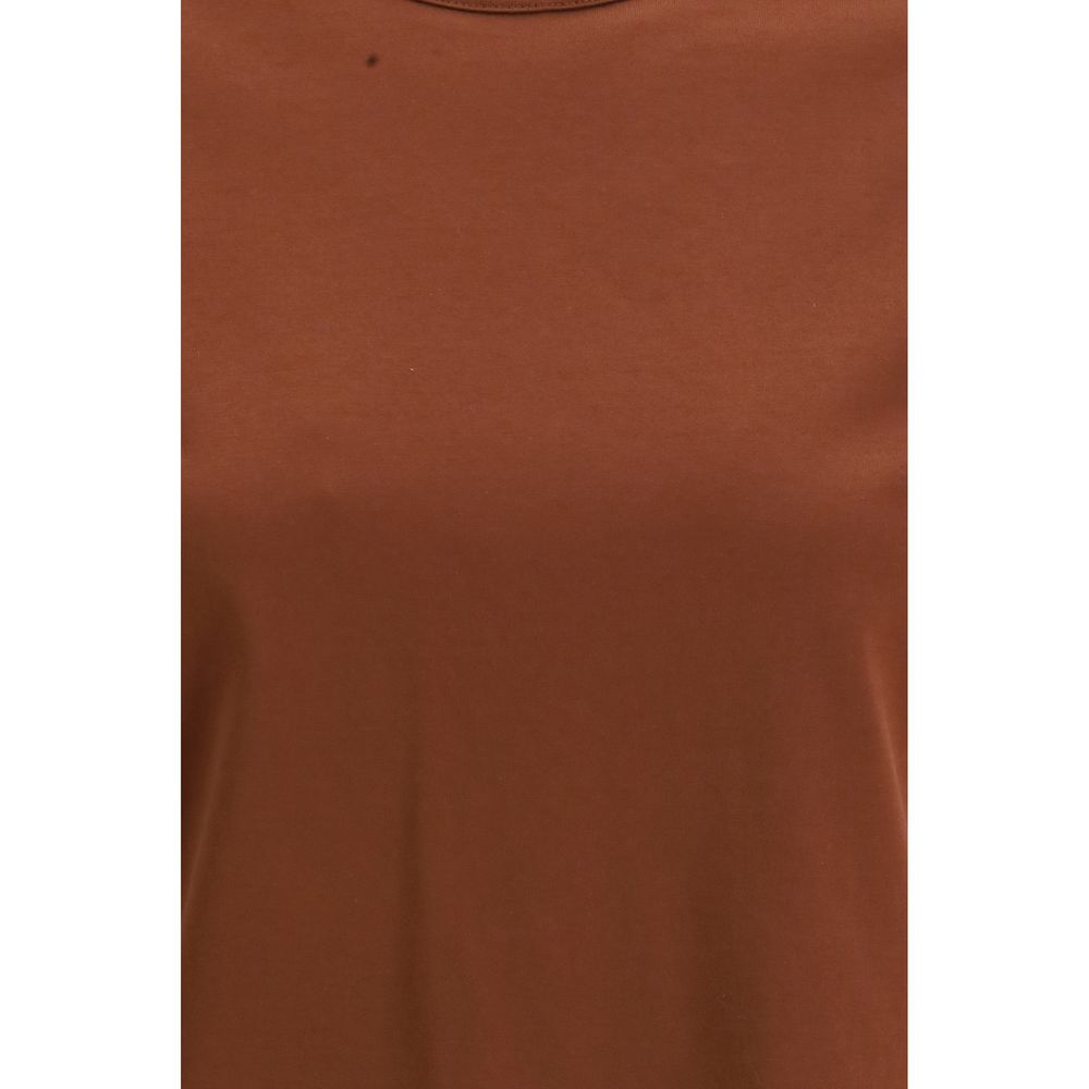 Brunello Cucinelli Brown Cotton T-Shirt