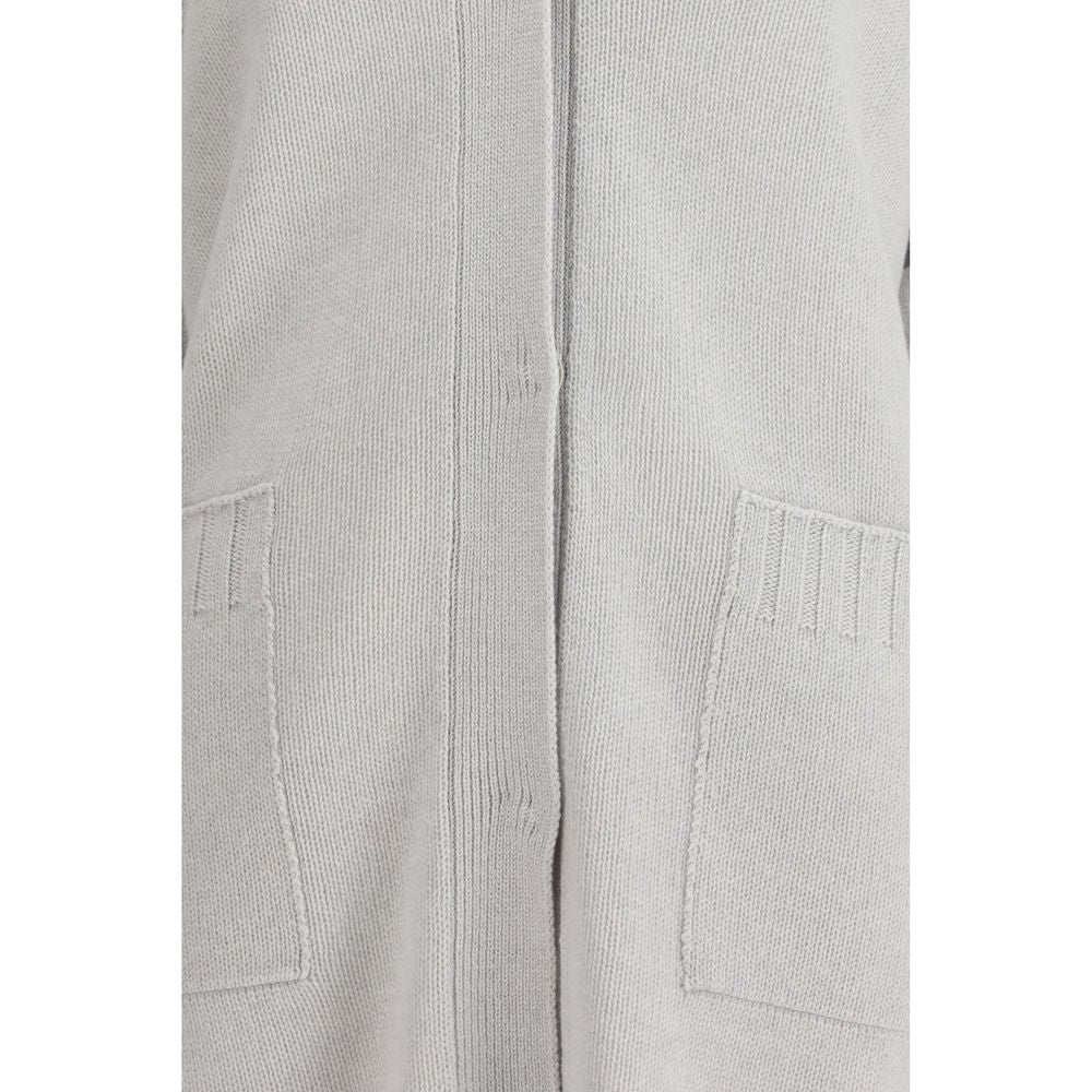 Fabiana Filippi Gray Wool Cardigan