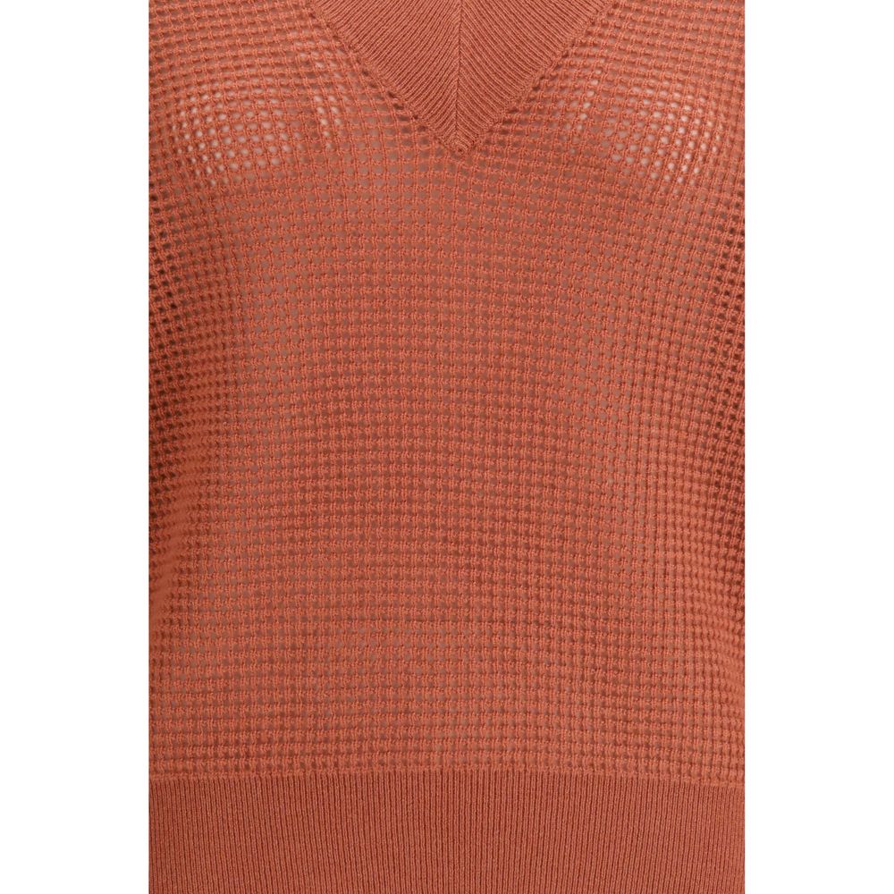 Brunello Cucinelli Red Cashmere Sweater