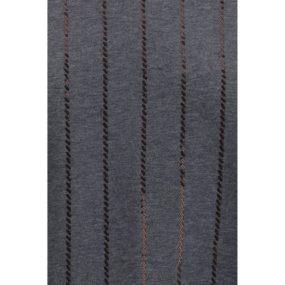 Brunello Cucinelli Gray Cotton Sweatshirt