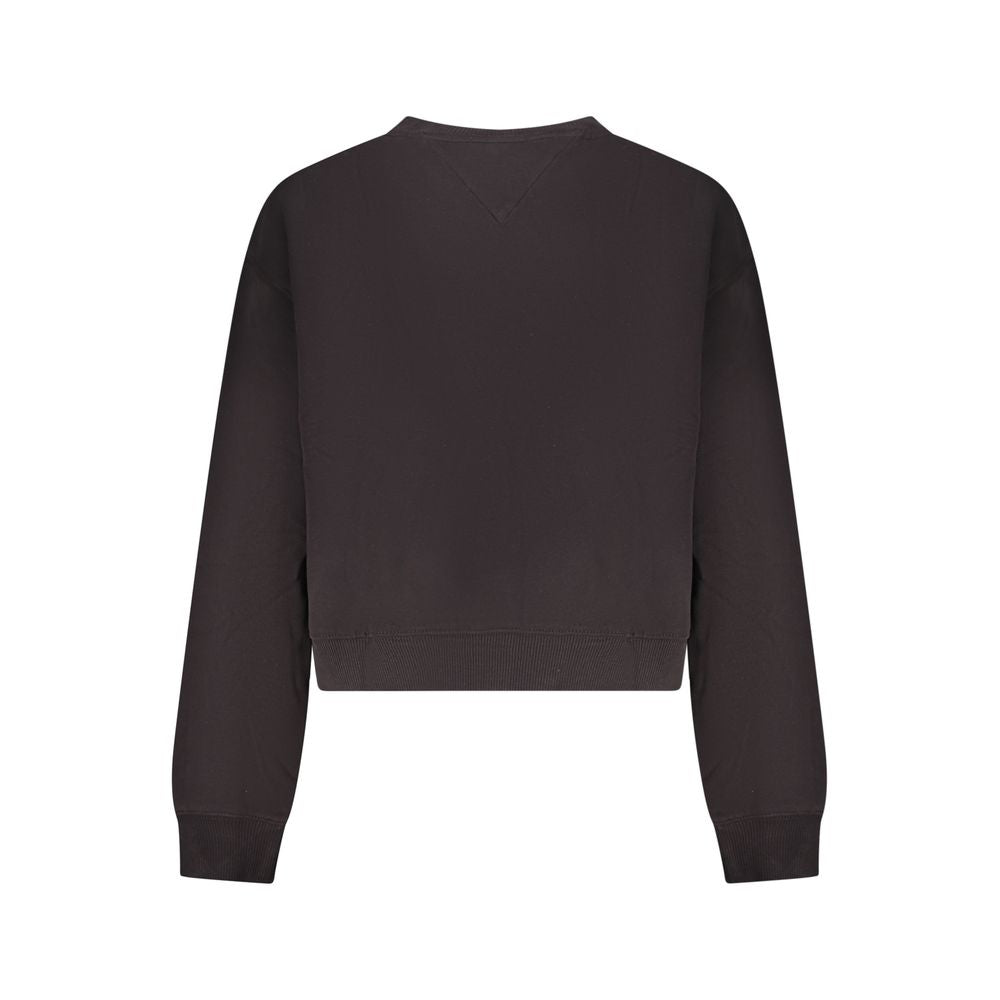 Tommy Hilfiger Black Cotton Women Sweatshirt
