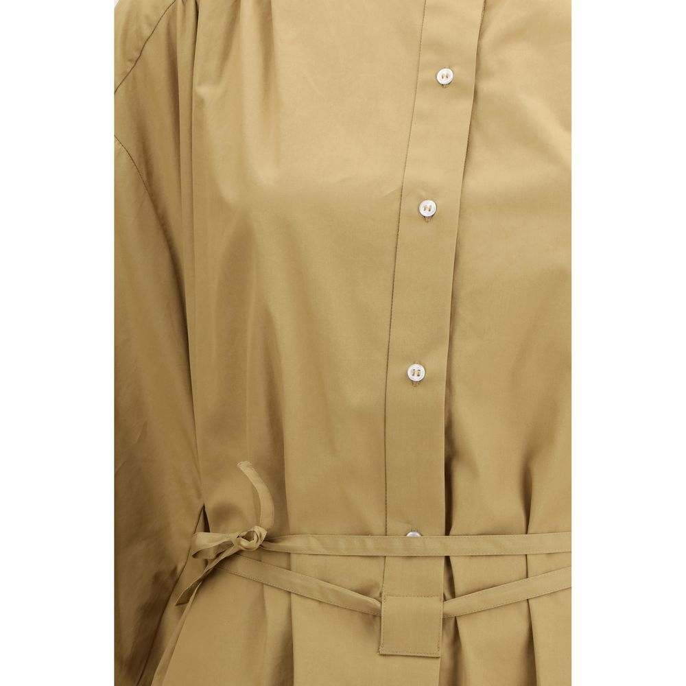 Loulou De Saison Beige Cotton Casual Dress