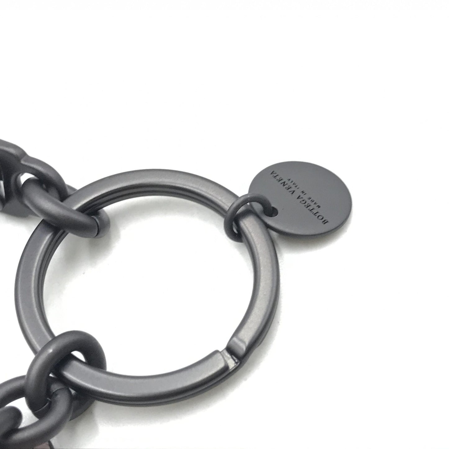 Bottega Veneta Pig Leather Keychain With Charm Design