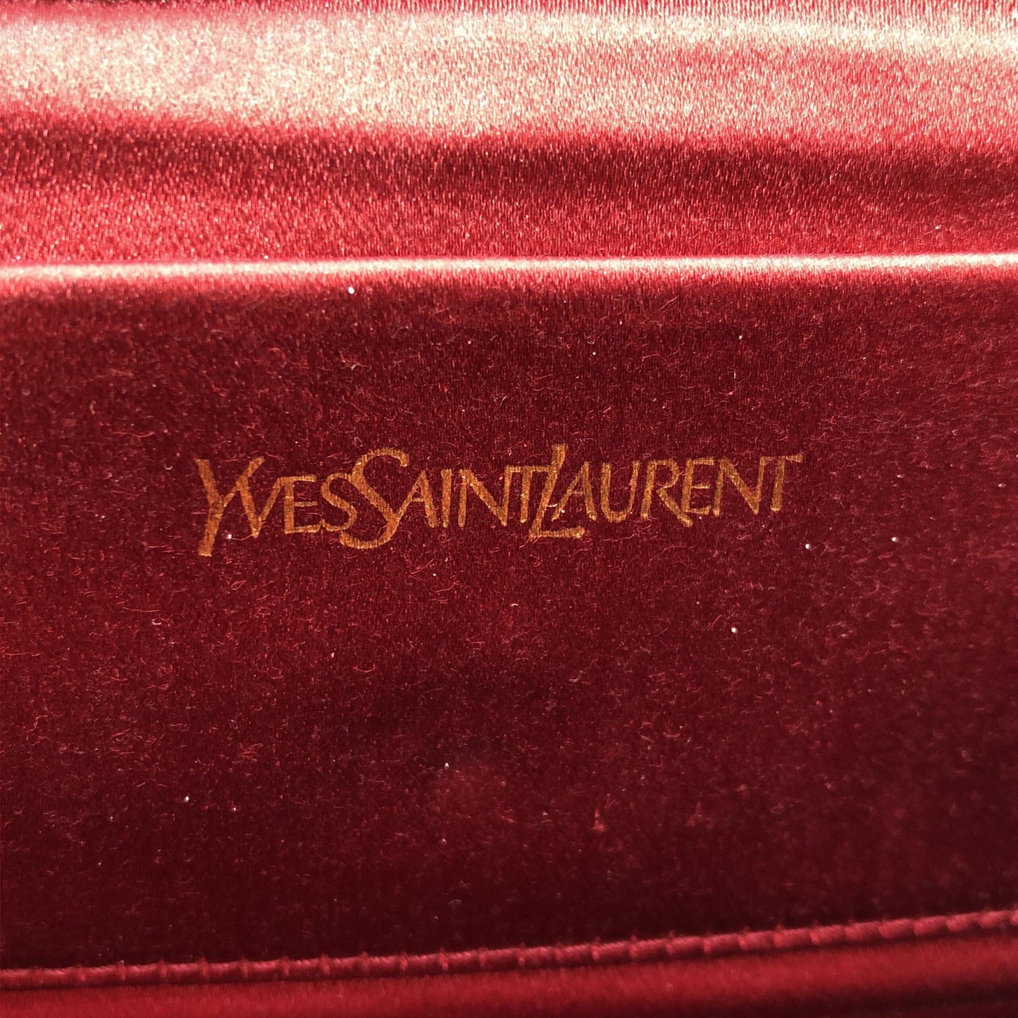 Saint Laurent Red Patent Leather Clutch Bag