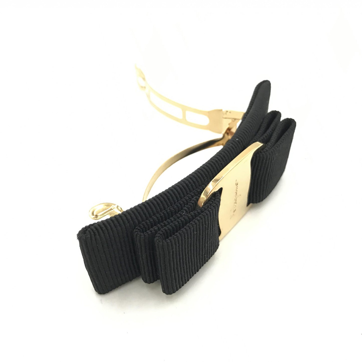 Salvatore Ferragamo Vara Hair Clip In Black
