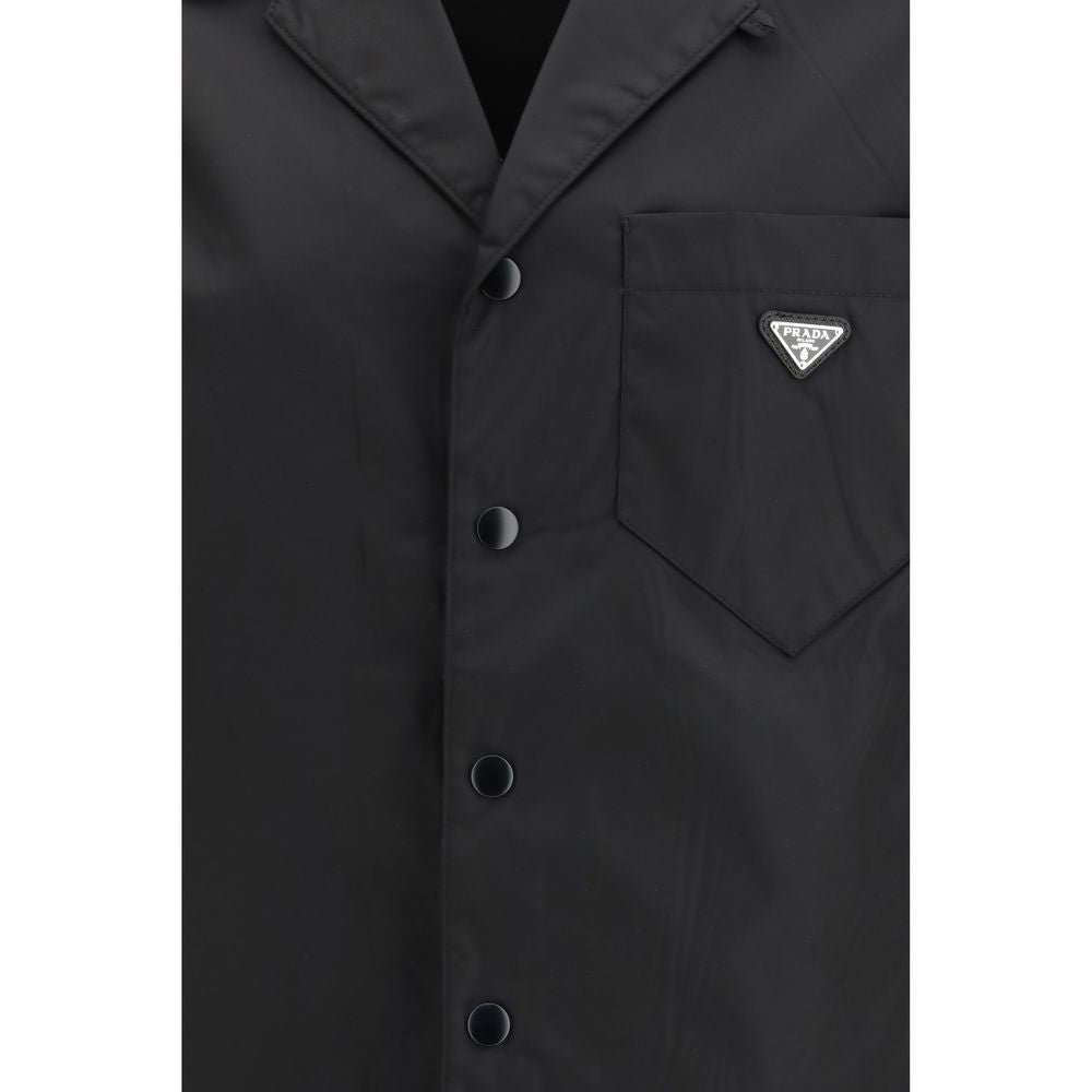 Prada Black Recycled Polyamide Shortsleeve Shirt