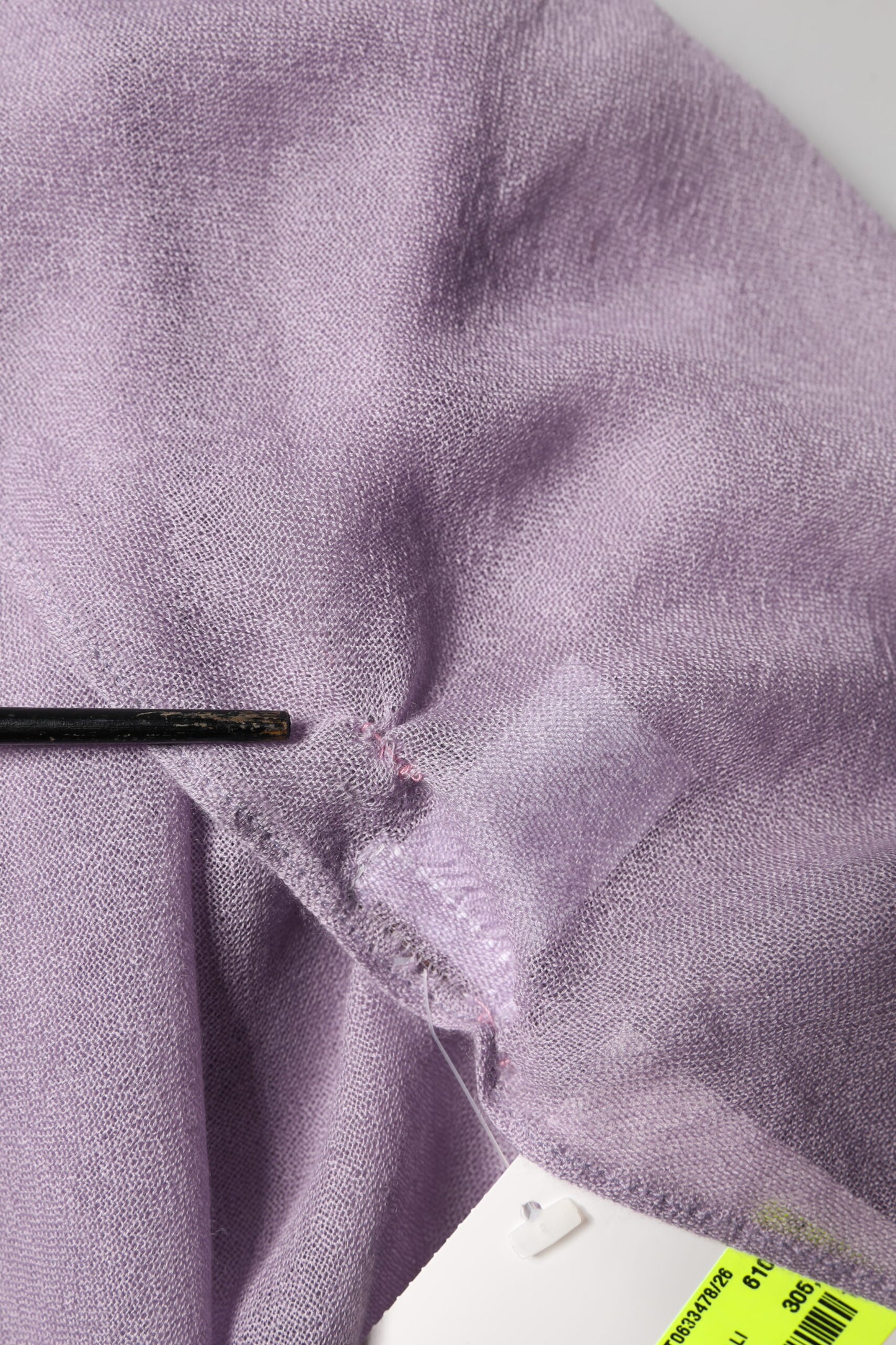 Brunello Cucinelli Purple Cashmere Silk Fringe Wrap 200cm x 95cm Scarf