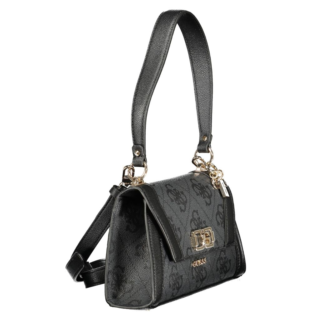 Guess Jeans Nero Poliuretano Women Shoulder Bag