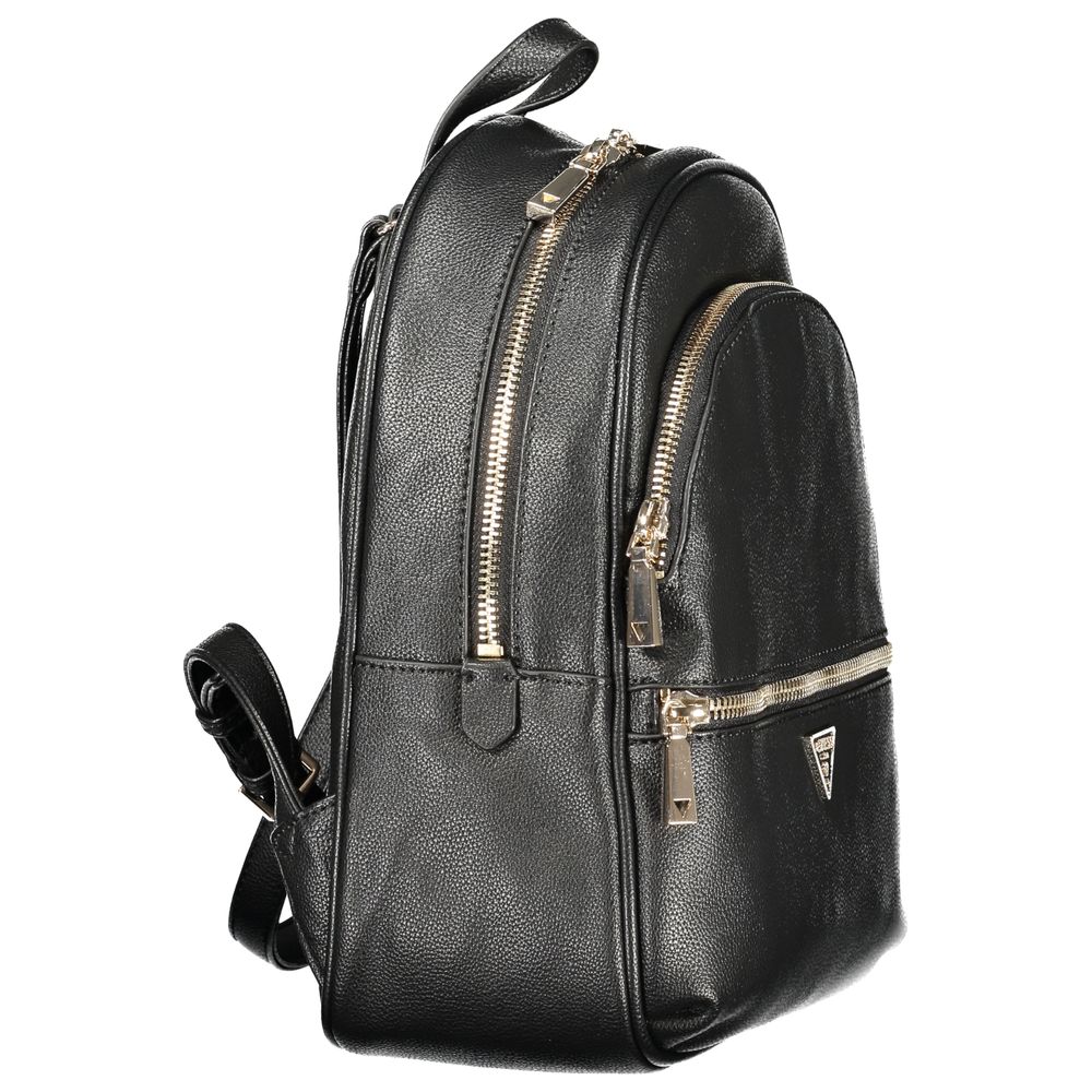 Guess Jeans Black Polyurethane Women Backpack