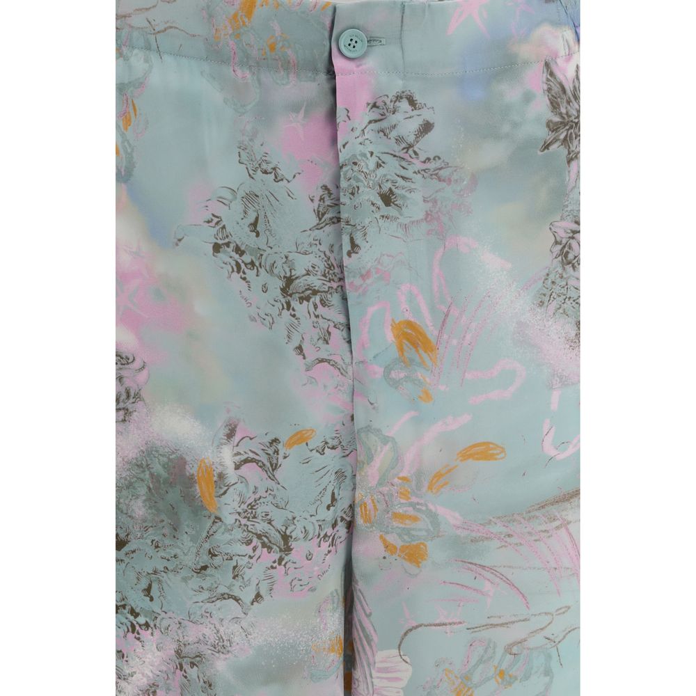 Off-White Multicolor Viscose Shorts