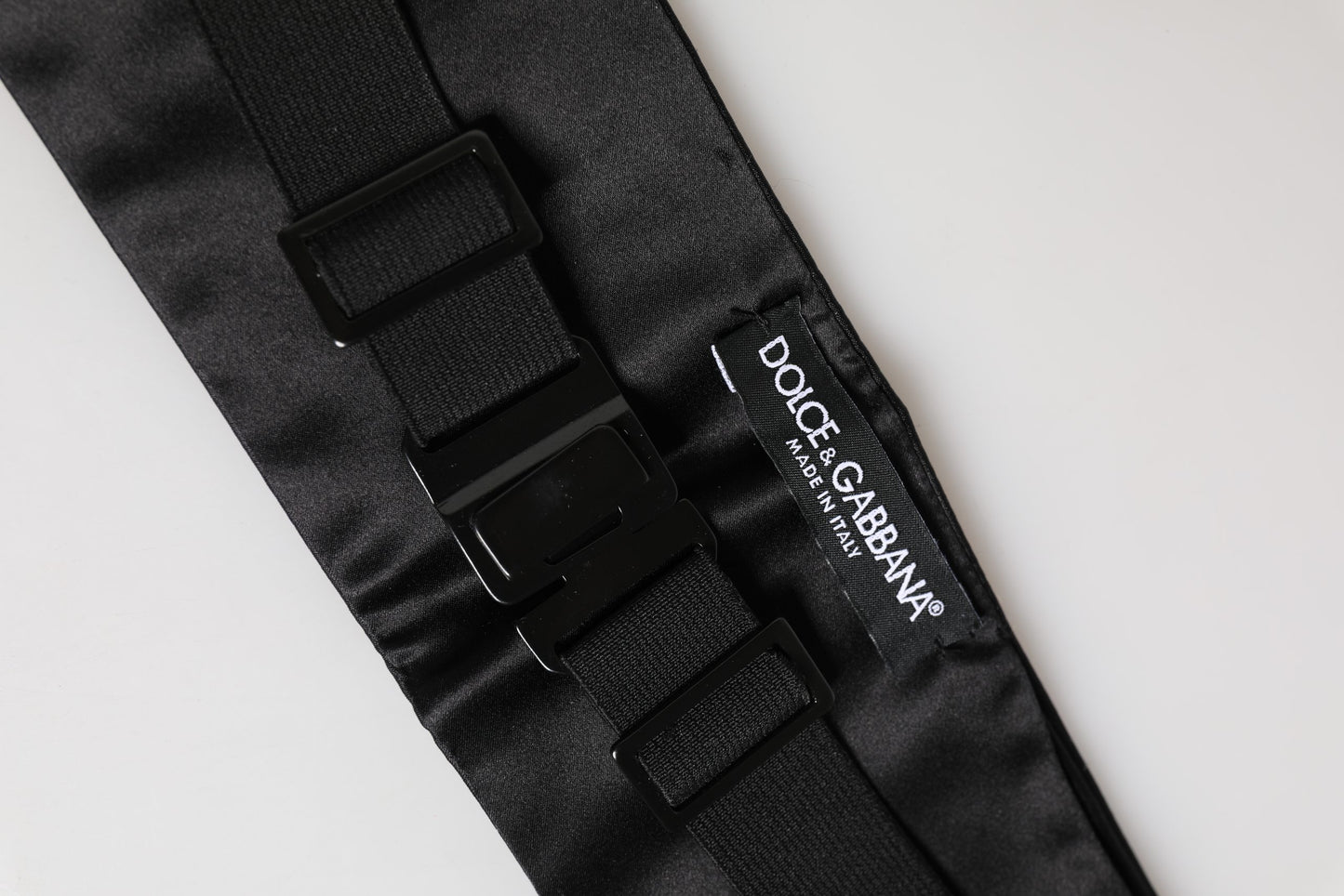 Dolce & Gabbana Black 100% Silk Women Wide Waist Cummerbund