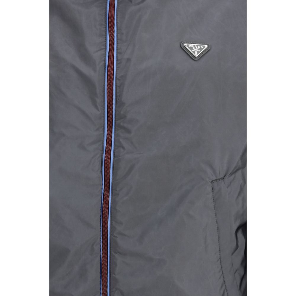 Prada Gray Recycled Polyamide Clothing