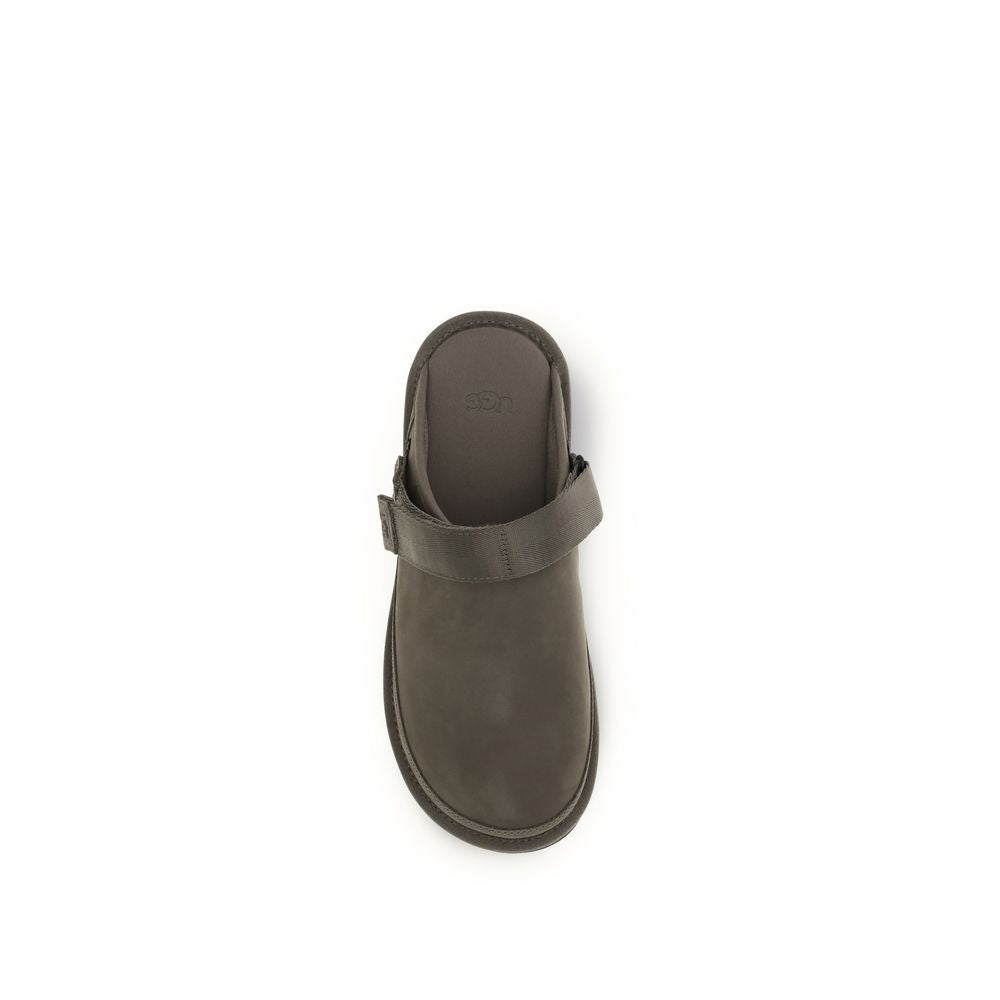 UGG Brown Calf Leather Bos Taurus Mules