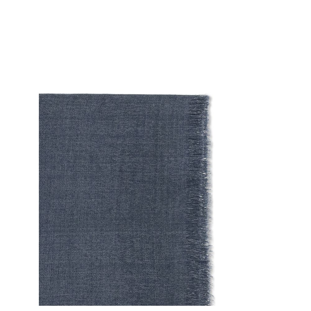 Brunello Cucinelli Blue Cashmere Scarf