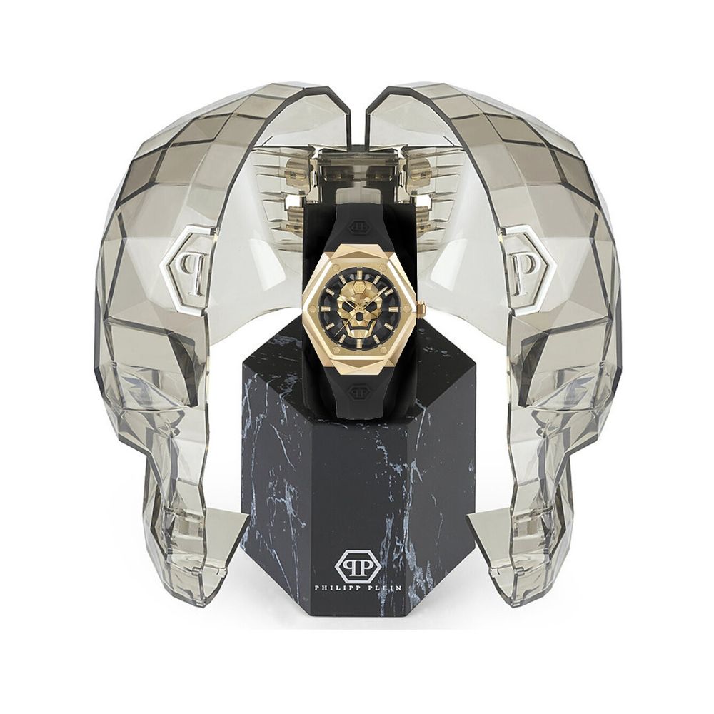 Philipp Plein Black Synthetic Dress Watch