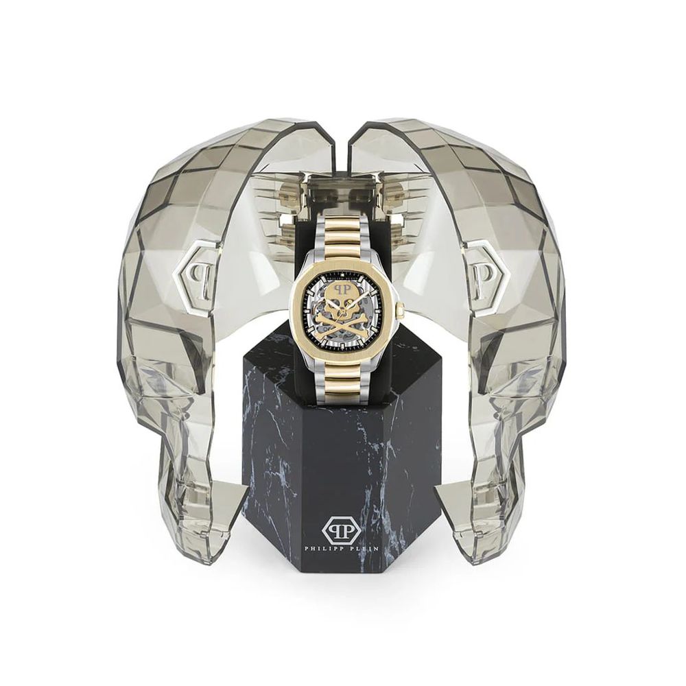 Philipp Plein Gold Stainless Steel Dress Watch