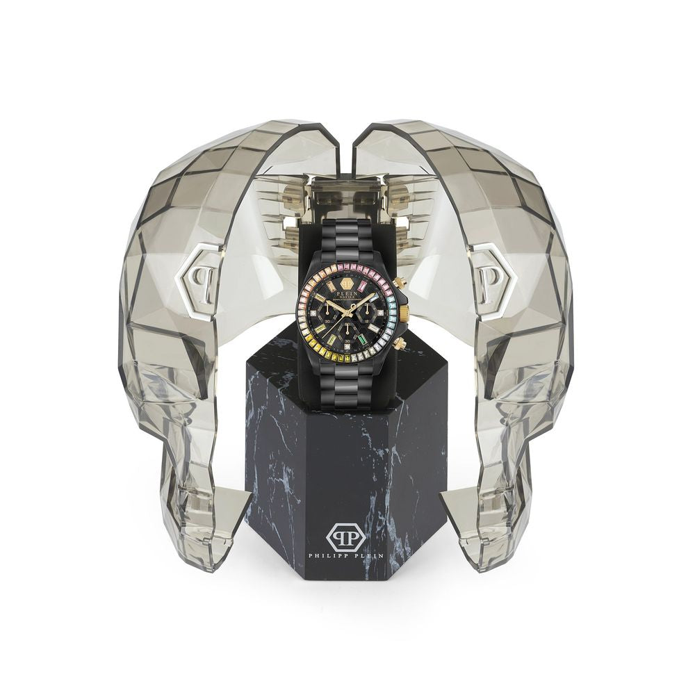 Philipp Plein Black Stainless Steel Dress Watch