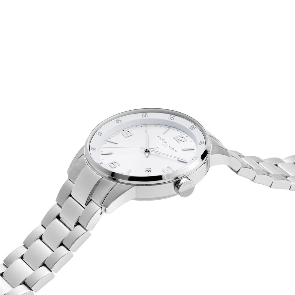 Pierre Cardin Gray Stainless Steel Dress Watch