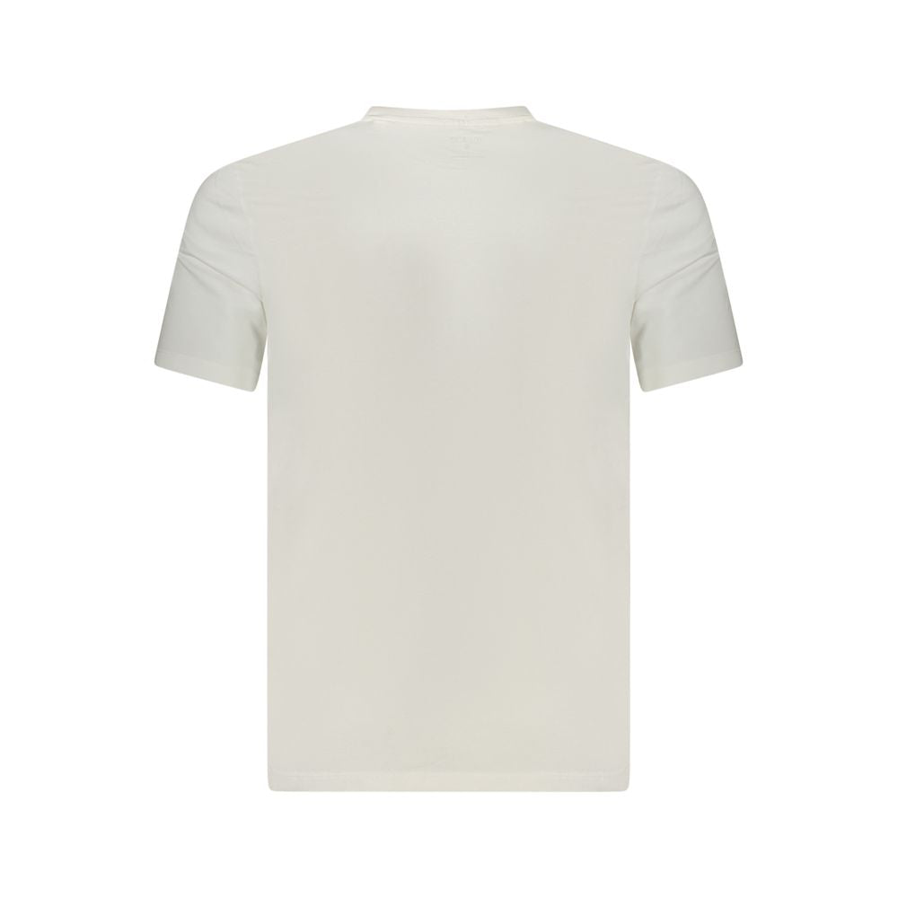 Guess Jeans White Cotton Men T-Shirt
