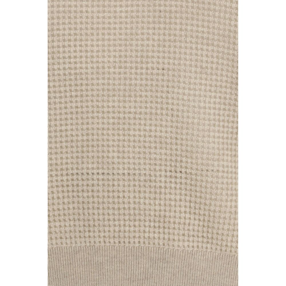 Brunello Cucinelli Beige Cashmere Sweatshirt
