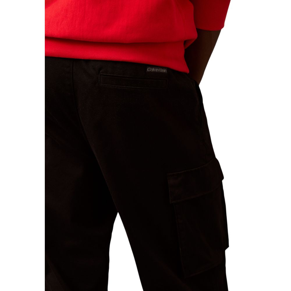 Calvin Klein Jeans Black Cotton Cargo Pants