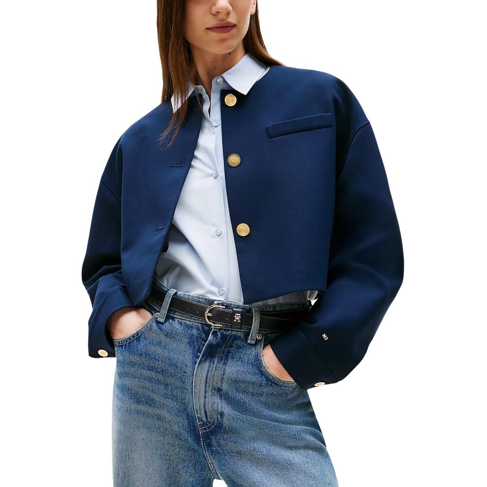 Tommy Hilfiger Blue Viscose Blazer