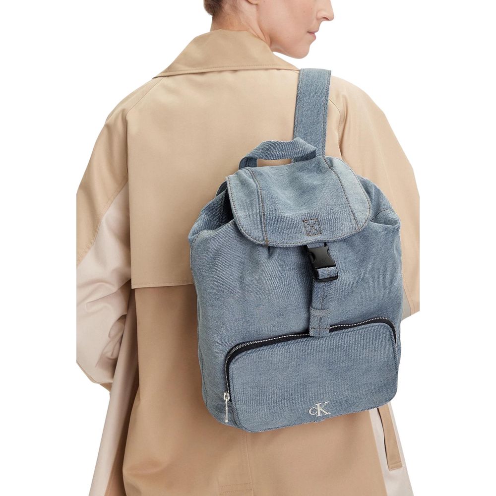 Calvin Klein Blue Cotton Backpack