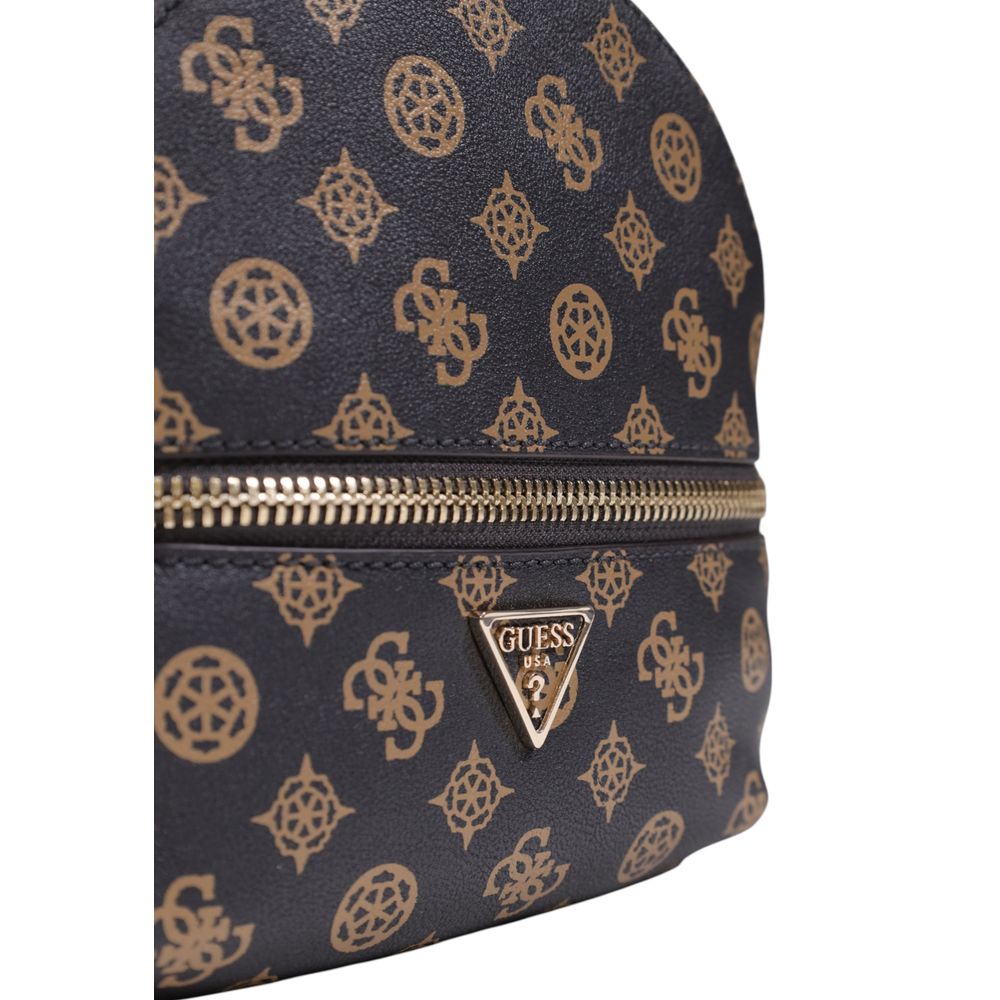 Guess Brown Polyethylene Backpack