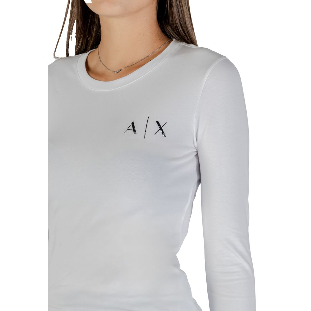 Armani Exchange White Cotton T-Shirt
