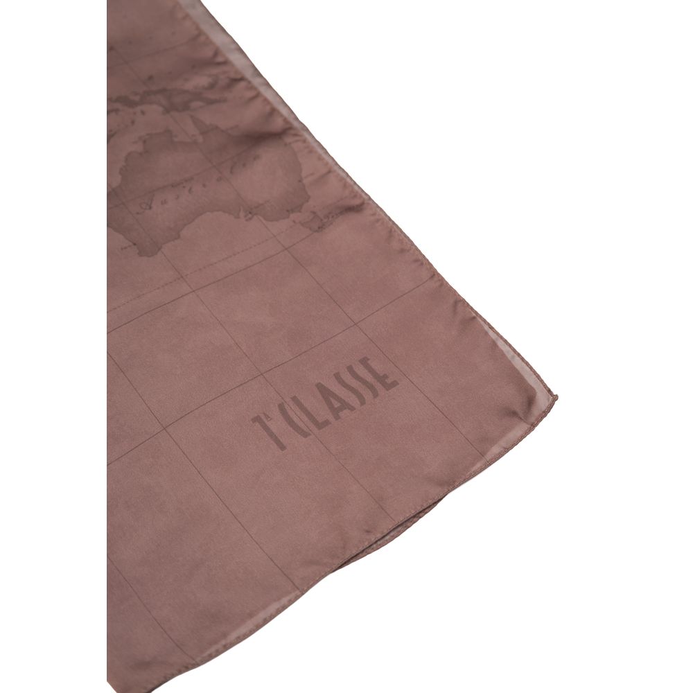 Alviero Martini Prima Classe Gray Polyester Scarf